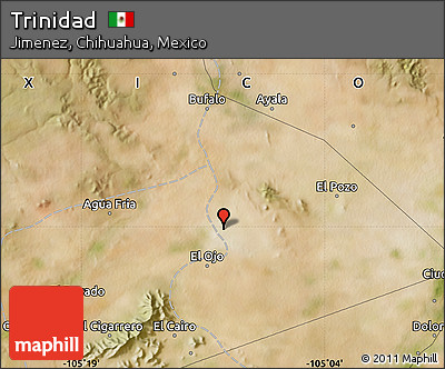 Satellite Map of Trinidad