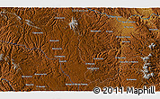 Physical 3D Map of the area around 27° 19' 44" N, 107° 1' 30" W