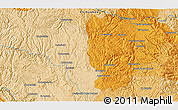 Political 3D Map of the area around 27° 19' 44" N, 107° 1' 30" W