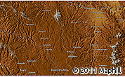 Physical Map of the area around 27° 19' 44" N, 107° 1' 30" W