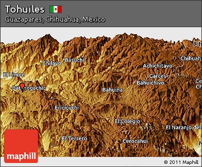 Physical Panoramic Map of Tohuiles