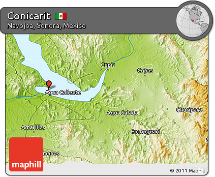 Physical 3D Map of Conicarit