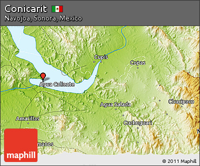 Physical 3D Map of Conicarit