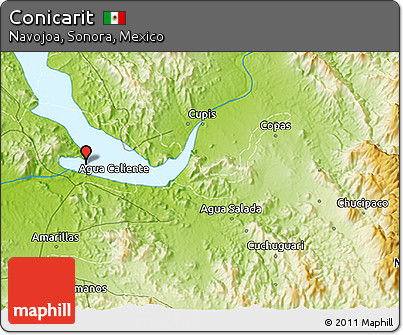 Physical 3D Map of Conicarit