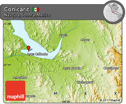 Physical Map of Conicarit