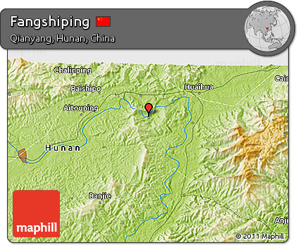 Physical 3D Map of Fangshiping