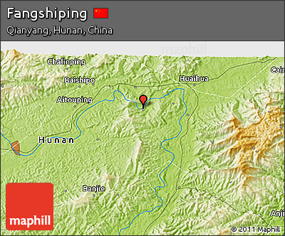 Physical 3D Map of Fangshiping