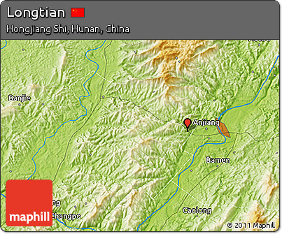 Physical 3D Map of Longtian