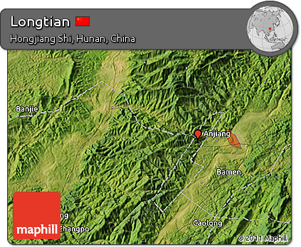 Satellite 3D Map of Longtian