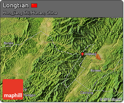Satellite 3D Map of Longtian