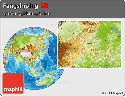 Physical Location Map of Fangshiping