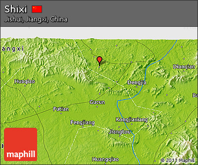 Physical 3D Map of Shixi