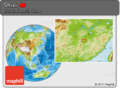 Physical Location Map of Shixi
