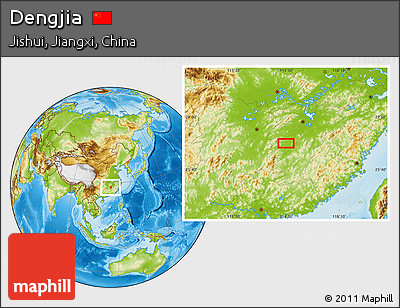 Physical Location Map of Dengjia