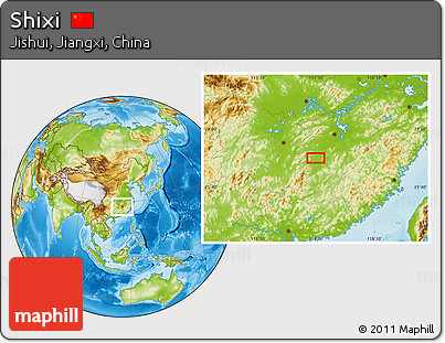 Physical Location Map of Shixi