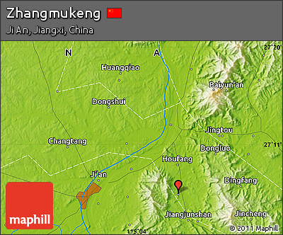 Physical Map of Zhangmukeng