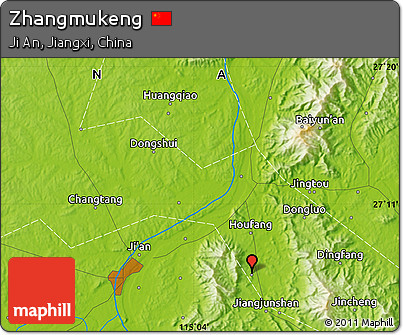 Physical Map of Zhangmukeng
