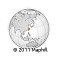 Outline Map of the Area around 27° 19' 44" N, 122° 28' 29" E, rectangular outline