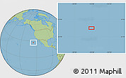 Savanna Style Location Map of the area around 27° 19' 44" N, 125° 43' 29" W