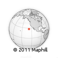 Outline Map of the Area around 27° 19' 44" N, 128° 16' 30" W, rectangular outline