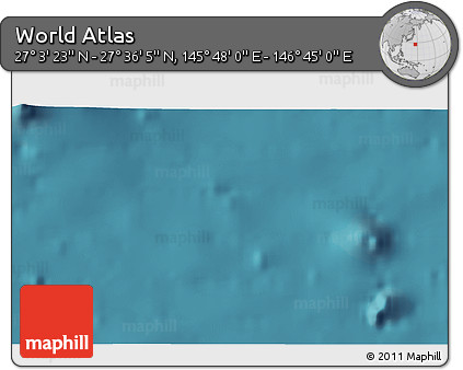 Satellite 3D Map of the Area around 27° 19' 44" N, 146° 16' 30" E