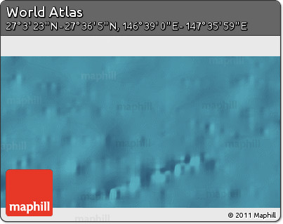 Satellite 3D Map of the Area around 27° 19' 44" N, 147° 7' 30" E
