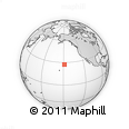 Outline Map of the Area around 27° 19' 44" N, 148° 40' 30" W, rectangular outline