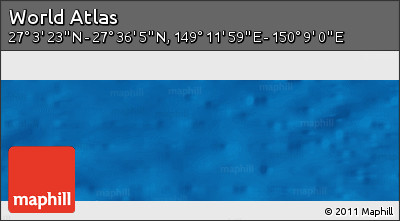 Physical Panoramic Map of the Area around 27° 19' 44" N, 149° 40' 30" E