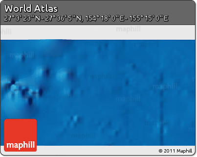 Physical 3D Map of the Area around 27° 19' 44" N, 154° 46' 30" E