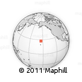 Outline Map of the Area around 27° 19' 44" N, 154° 37' 30" W, rectangular outline