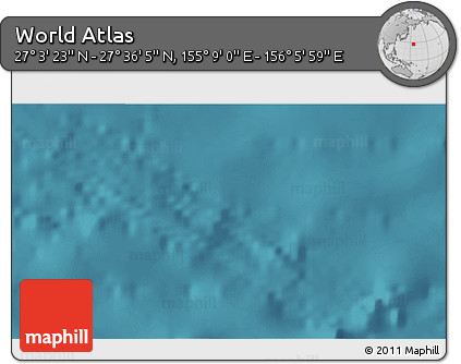 Satellite 3D Map of the Area around 27° 19' 44" N, 155° 37' 30" E