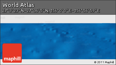 Physical Panoramic Map of the Area around 27° 19' 44" N, 156° 28' 29" E