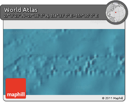 Satellite 3D Map of the Area around 27° 19' 44" N, 159° 1' 30" E