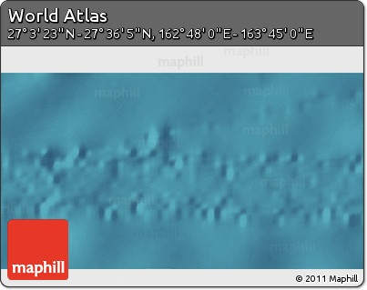 Satellite 3D Map of the Area around 27° 19' 44" N, 163° 16' 30" E
