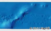 Physical 3D Map of the area around 27° 19' 44" N, 164° 58' 29" E