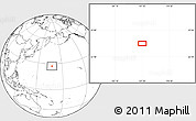 Blank Location Map of the area around 27° 19' 44" N, 167° 31' 30" E