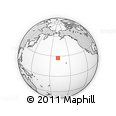 Outline Map of the Area around 27° 19' 44" N, 168° 13' 29" W, rectangular outline