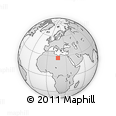 Outline Map of the Area around 27° 19' 44" N, 17° 4' 30" E, rectangular outline