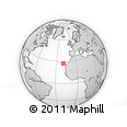 Outline Map of the Area around 27° 19' 44" N, 19° 28' 30" W, rectangular outline