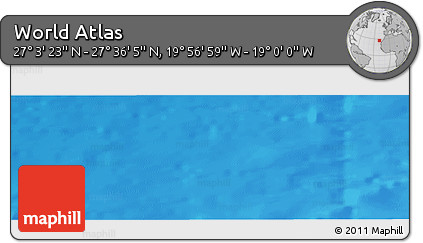Physical Panoramic Map of the Area around 27° 19' 44" N, 19° 28' 30" W