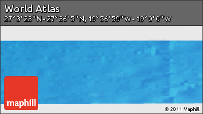 Physical Panoramic Map of the Area around 27° 19' 44" N, 19° 28' 30" W