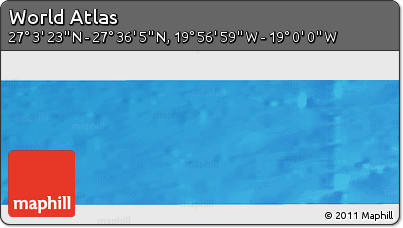 Physical Panoramic Map of the Area around 27° 19' 44" N, 19° 28' 30" W