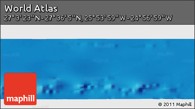 Physical Panoramic Map of the Area around 27° 19' 44" N, 25° 25' 29" W