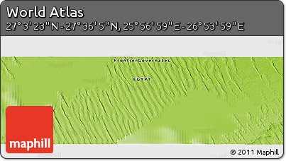 Physical Panoramic Map of the Area around 27° 19' 44" N, 26° 25' 29" E