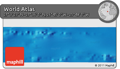 Physical Panoramic Map of the Area around 27° 19' 44" N, 26° 16' 29" W
