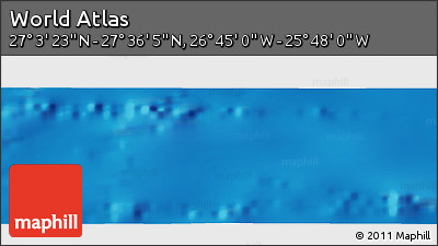 Physical Panoramic Map of the Area around 27° 19' 44" N, 26° 16' 29" W
