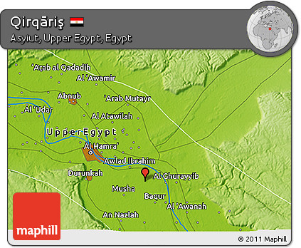 Physical 3D Map of Qirqāriş