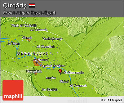 Physical 3D Map of Qirqāriş