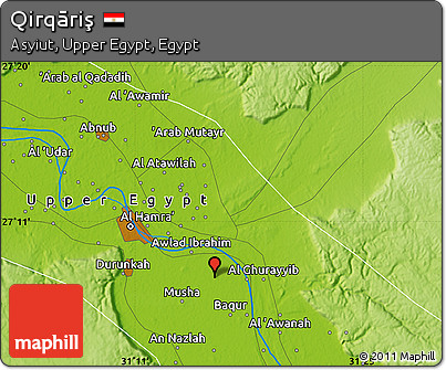 Physical Map of Qirqāriş
