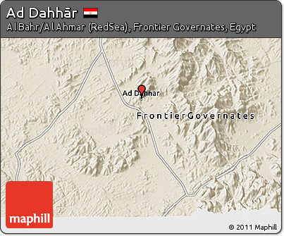 Shaded Relief 3D Map of Ad Dahhār
